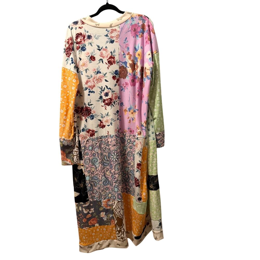 Floral duster handmade patchwork - Picture 5 of 9